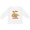 thumbnail image 3 of Inktastic My Aunt Loves Me Sloth Boys or Girls Long Sleeve Toddler T-Shirt, 3 of 5