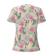 thumbnail image 4 of Naloa Tropical Pitaya Print T-Shirts Short Sleeve V Neck Tees for Women Fashion Tops Trendy Lightweight Soft Casual Summer Outfits Clothes, 4 of 5