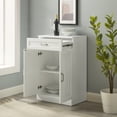 thumbnail image 3 of Crosley Furniture Stanton Traditional Wood Storage Cabinet in White, 3 of 3
