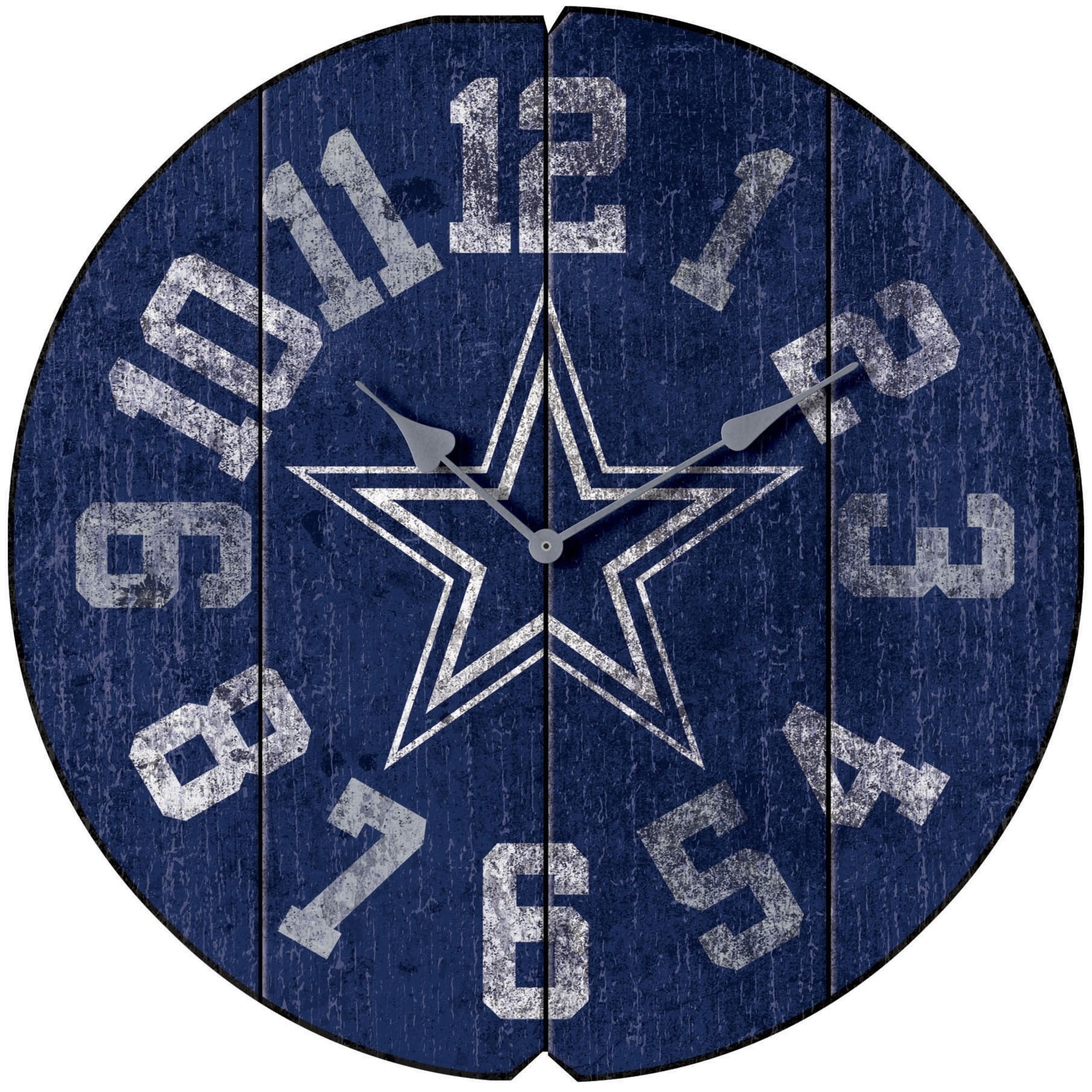 Imperial Dallas Cowboys Vintage Round Clock