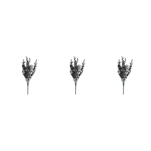 Flores artificiales de plástico Injueey 2 piezas apariencia realista negro