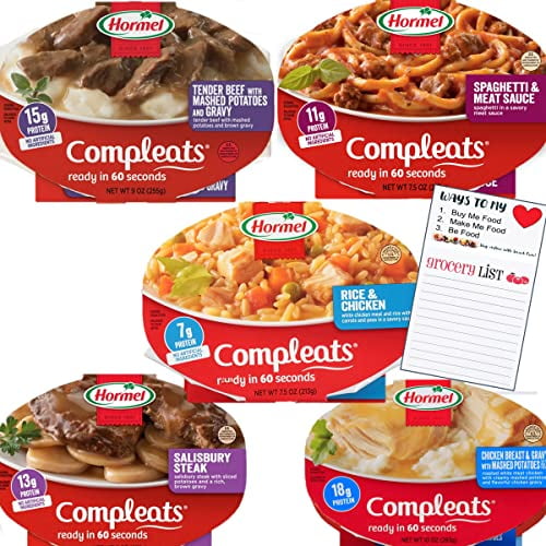 Hormel Compleats Ready To Eat Meals Variety Pack Of 5 Microwavable