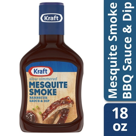 (4 Pack) Kraft Mesquite Smoke Barbecue Sauce, 18 oz