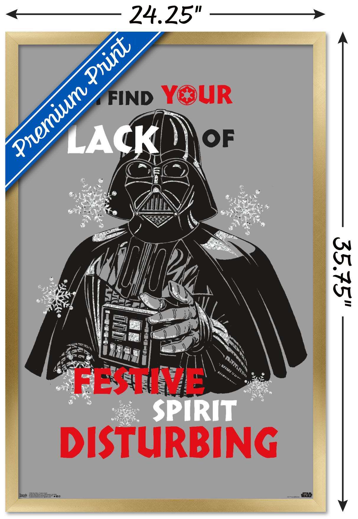 Star Wars: Saga - Festive Spirit Wall Poster, 22.375" x 34", Framed