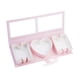 thumbnail image 2 of Caja de regalo de flores del día de la madre, presente liviano envolviendo la tapa transparente Mometa con forma de letra, rosa, 2 of 9