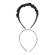 Time and Tru Women's Headband, 2 Pack, Black