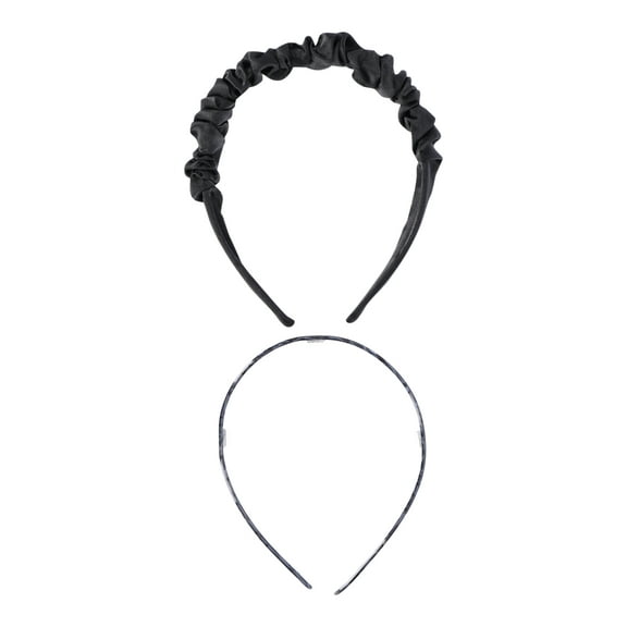 Time and Tru Women's Headband, 2 Pack, Black