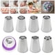 thumbnail image 4 of Kit profesional de decoración de cupcakes con boquillas rusas reutilizables para galletas 8 piezas, 4 of 9