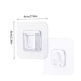 thumbnail image 3 of Tiras de cierres adhesivos a presión | Cinta de velcro transparente | Montaje autoadhesivo para organizar utensilios de cocina, accesorios de baño, cables y decoración, 3 of 7