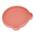 thumbnail image 3 of Plato de succión para bebé con forma de oso, de silicona suave y segura, respetuoso con el medio ambiente, color rojo ladrillo, 3 of 14