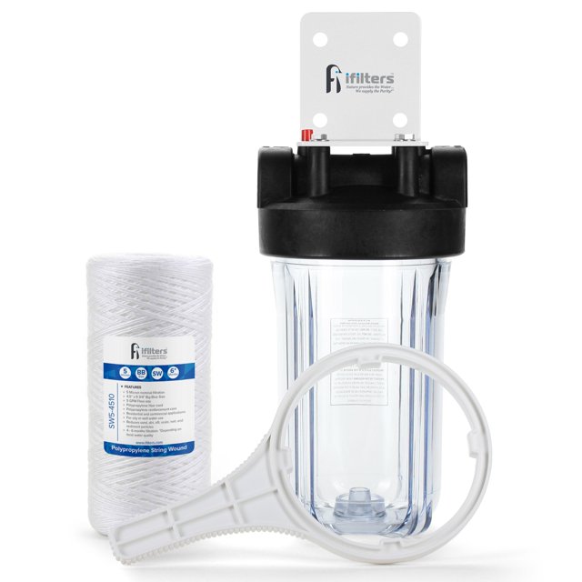 Système de Filtration Complet pour Sédiments et Rouille avec Ports Transparents de 1 Pouces
