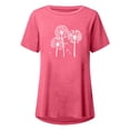 thumbnail image 4 of Pompotops Chemises Mode Décontractée pour Femmes Manches Courtes Tee-Shirt Ample Tunique Blouse, 4 of 4