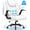 White, variant on CloudRest Pro Office Chair, 400LBS Wide Seat Ergonomic Computer Desk Chair High Back Executive Leather Chair Adjustable Task Chair Lumbar Back, Black
