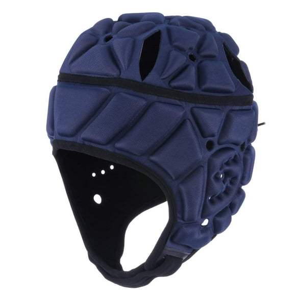 Surlim Soft Helmet for Flag Football Scrum Cap Soft Shell Helmet Rugby Headgear for Youth Adults (Navy Blue Large)