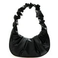 thumbnail image 1 of MesaSe Rétro Femmes Couleur Unie Plissé PU Sac d'Épaule sous-Bras Sacs à Main (Blanc), 1 of 9