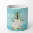 thumbnail image 4 of Carolines Treasures BB9317CDL 3.75 x 3.25 in. Unisex Silver Fantail Pigeon Christmas 10 oz Decorative Soy Candle, Teal, 4 of 5