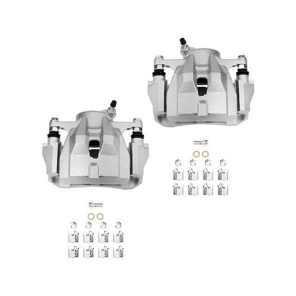 Front Brake Caliper Set - Compatible with 2009 - 2019 Toyota Corolla 1.8L 4-Cylinder 2010 2011 2012 2013 2014 2015 2016 2017 2018