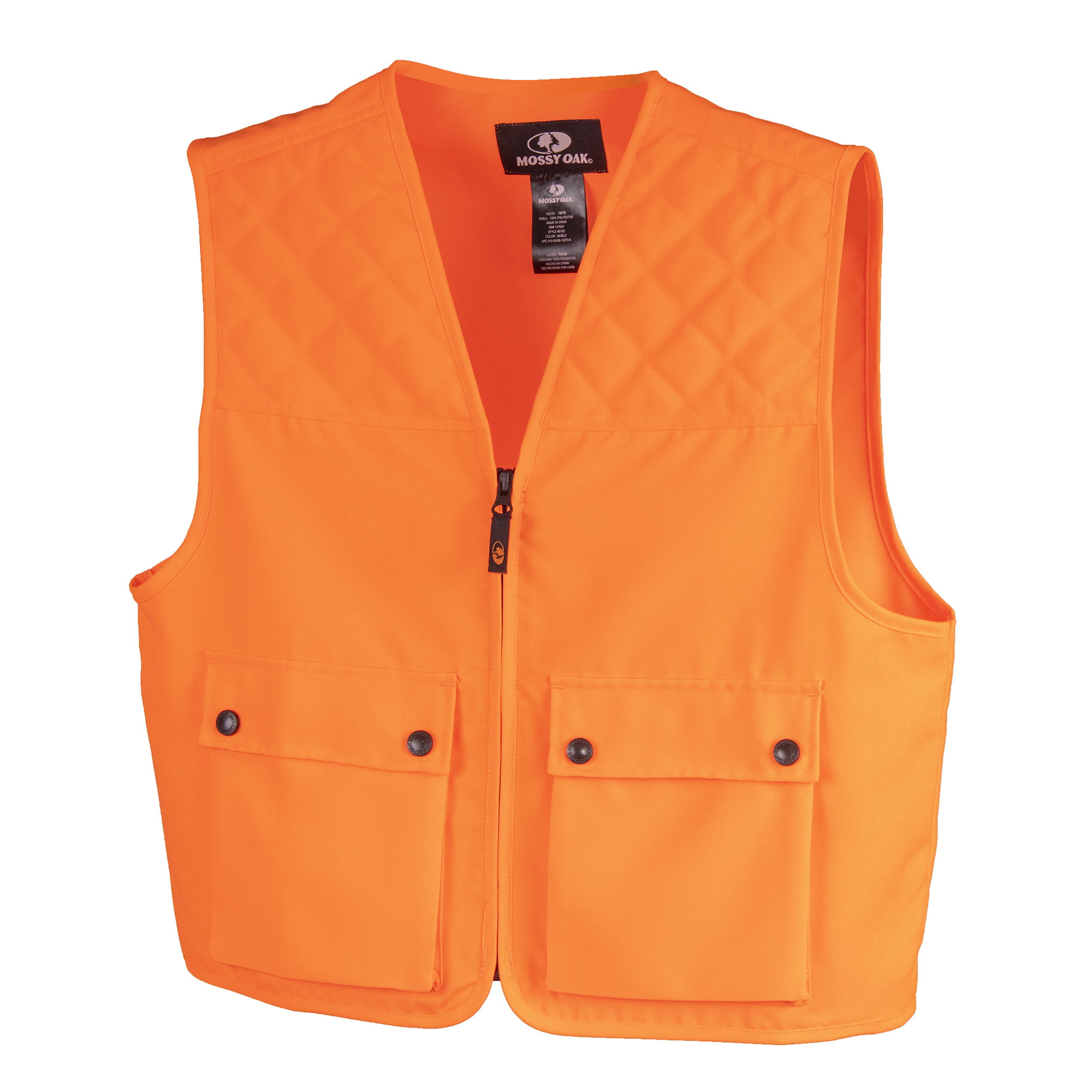 Outdoor Cap Vest and Cap Combo Blaze Orange Youth Size 