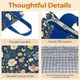 thumbnail image 4 of Pioneer Flower Floral Print Pattern Insulated Lunch Bag for Women & Adults,Large Portable Soft Cooler Lunch Bag,Thermal Food Storage Tote with Pearl Cotton,8.66L,8.75x5.75x9.5 Inch, 4 of 6