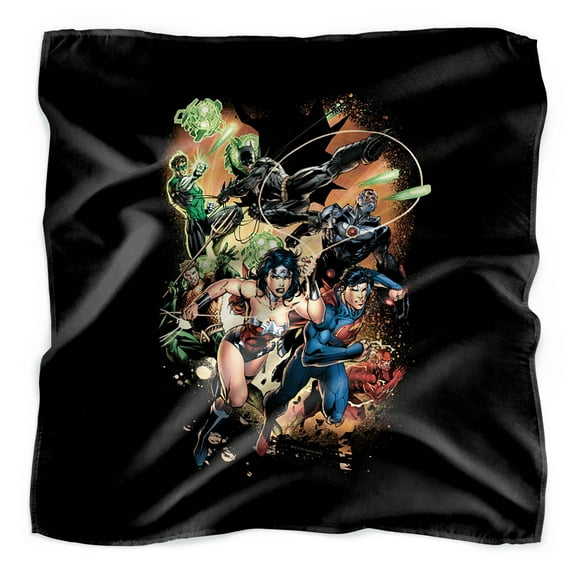 Justice League Battle Ready Bandana (21 in x 21 in)