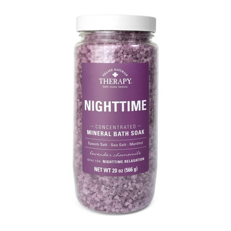 Village Naturals Therapy Nighttime Relief Concentrated Mineral Bath Soak, 20 oz