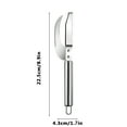 thumbnail image 3 of Mrmaere 2-in-1 Stainless Steel Fish Descaler and Gutting Knife, Ergonomic Fish Scaler and Belly Planing Knife, Multipurpose Kitchen Fish Cleaning Tool with Thick Blade Silver, 3 of 9