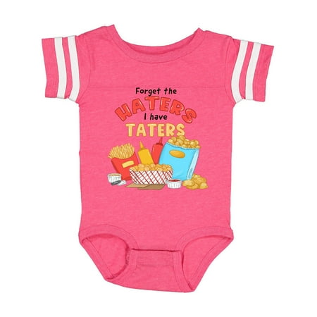 

Inktastic Forget the Haters I Have Taters with Fries and Gift Baby Boy or Baby Girl Bodysuit