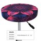 thumbnail image 4 of Disketp Bohemian Vintage Pattern Funda Redonda para Taburete, Funda de Cojín para Silla de Bar Suave y Elástica-13 inch, 4 of 7