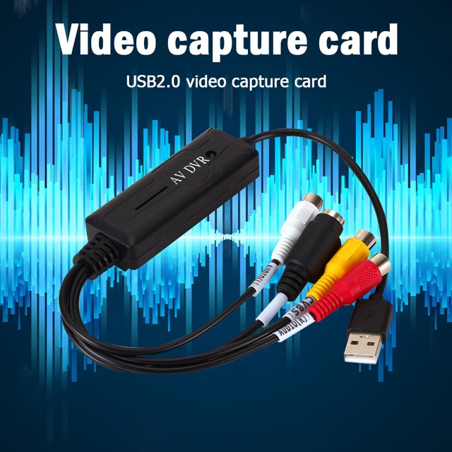 Tarjeta de captura de video USB 2.0 Adaptador convertidor AV S RCA para DV / Hi8 / VHS TV DVD
