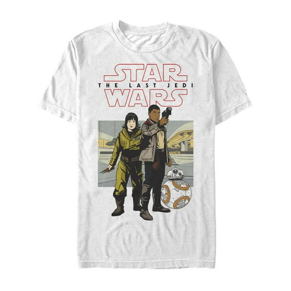 Men's Star Wars The Last Jedi Rose Finn Cartoon Graphic Tee White Medium