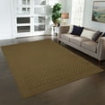 thumbnail image 3 of (2 pack) Mainstays Dylan Solid Diamond Olefin Brown Indoor Area Rug, 7' x 10', 3 of 9