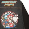 thumbnail image 3 of Nintendo Super Mario Bros Boys' Casual Fashion Hoodie, Mario Kart Racing Video Game Character-Inspired Hooded Denim Jacket For Kids (Size 4-16), 3 of 5