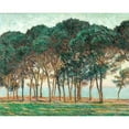 thumbnail image 2 of Monet, Claude 18x15 Black Modern Framed Museum Art Print Titled - Umbrella Pines-Antibes 1888, 2 of 4