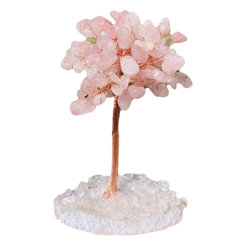 Crystal Gravel Tree of Life Figurine Natural Stone Crafts Table ...