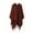 Burgundy, variant on SWSMCLT Women's 2025 Capelet Above Knee Coat Fringe Spring Casual Knit Outerwear Comfy Fall Cold Weather Burgundy One Size