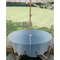 thumbnail image 2 of Light Blue Khaki Ombre Outdoor Tablecloth with Umbrella Hole, Modern Abstract Art Gradient Spillproof Waterproof Outdoor Table Cover, Patio Tablecloths for Party/Garden/Picnic, Round 60 inch, 2 of 9