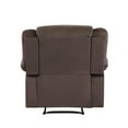 thumbnail image 4 of Titan Furnishings Transitional Microfiber Fabric Recliner Chair in Brown, 4 of 9