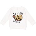 thumbnail image 2 of Inktastic I Love Snails Toddler Sweatshirt, 2 of 4