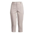 thumbnail image 5 of Time and Tru Women's Stretch Capri Pants, 21" Inseam, Sizes 2-20, 5 of 5