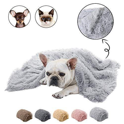 Couverture en Molleton Premium pour Animaux de Compagnie, Couverture Moelleuse pour Chien et Chat, Jeté Doux et Chaud pour Chiot, Couverture en Fourrure Moelleuse pour Chien et Chat, Tapis de Sommeil Double Couche Lavable pour Lit de Chien, Canapé, Sofa, Voiture