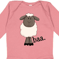 thumbnail image 4 of Inktastic Baa. Cute Sheep Design Boys or Girls Long Sleeve Baby Bodysuit, 4 of 5