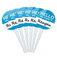 thumbnail image 1 of Reagan Hello My Name Is Cupcake Picks Toppers - Set of 6, 1 of 1
