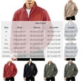 thumbnail image 3 of Mens Winter Pullover Warm Outwear Coat Solid Color Half Zipper Stand Up Collar Casual Outerwear With Zippered Pockets Daily Commute Street Style, 3 of 3