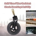 thumbnail image 4 of Wheelchair Front Wheel with Shock Absorbing Spring 360 Deg PU Hub Rollator Front Caster for Rollators Walkers, 4 of 4