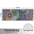 thumbnail image 5 of Kitchen Rugs Sets Of 2,Multicolor Ethnic Paisley and Floral Pattern Anti Fatigue Kitchen Mat Rugs Non Slip Washable,Decorative Kitchen Floor Mats for Kitchen,Sink,Laundry,17"X47", 5 of 5