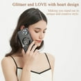 thumbnail image 5 of iPhone 13 Pro Max case, Compatible with MagSafe Luxury Glitter Bling Plating Love with Cute Heart Phone Case Full Camera Lens Protection Magnetic Case for Women Girls Back Cover(Black), 5 of 12