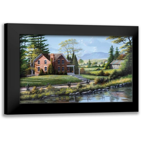 Saunders, Bill 14x11 Black Modern Framed Museum Art Print Titled - Fields of Gold and Green