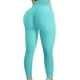 thumbnail image 4 of Pantalones de yoga de cintura alta para mujer Control de barriga Adelgazante Leggings texturizados para correr Entrenamiento Ruched Butt Lift Pants Ormromra WMZL-864-28, 4 of 5