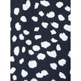 thumbnail image 5 of Agnes Orinda Women's Plus Size Tops Polka Dots Ruffle Hem Short Sleeve Mock Neck Blouses 2X Navy Blue, 5 of 6