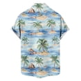 thumbnail image 5 of Gamivast Mens Short Sleeve Button Down Shirts Floral Print Tropical Shirts Casual Summer Beach Tee Soft Breathable Aloha Holiday Party Fashion Tops, 5 of 6